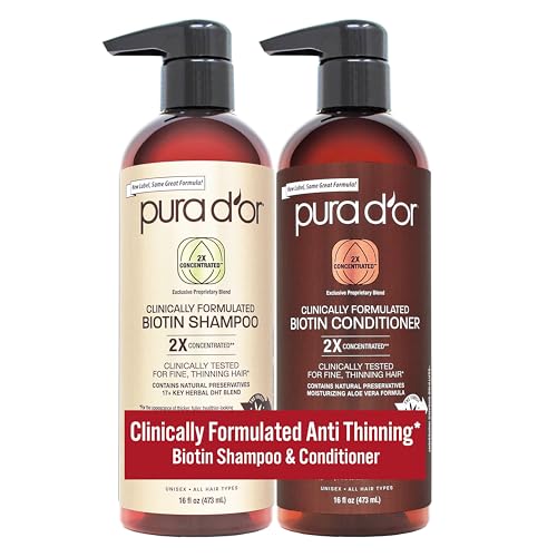 PURA D OR プロ仕様 薄毛予防 2倍濃縮成分 シャンプー＆コンディショナー硫酸系化合物不使