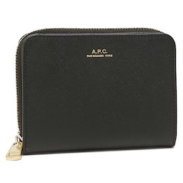 アーペーセー 二つ折り財布 コンパクト財布 ブラック メンズ レディース APC A.P.C. PX