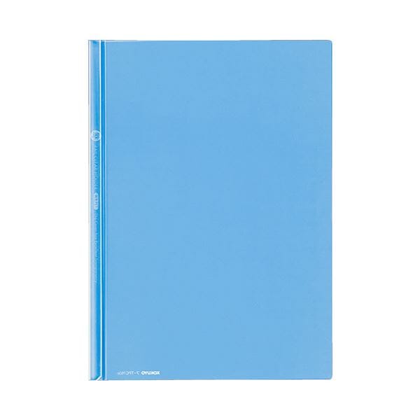 （まとめ）コクヨ レールクリヤーホルダー（カラーズ）PET A4タテ 20枚収容 青 フ-TPC760B 1セット（5冊）(×10セット)