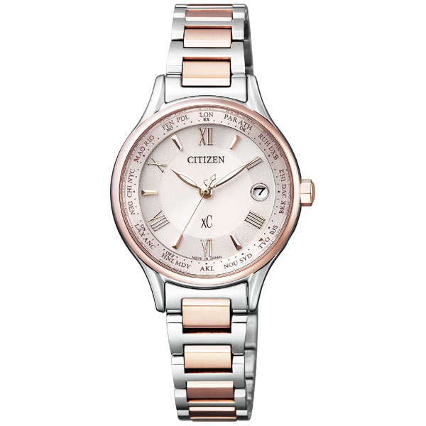 シチズン 【国内正規品】クロスシー　basic collection Titania Line Happy Flight エコ・ドライブ電波時計　レディースタイプ EC1165-51W