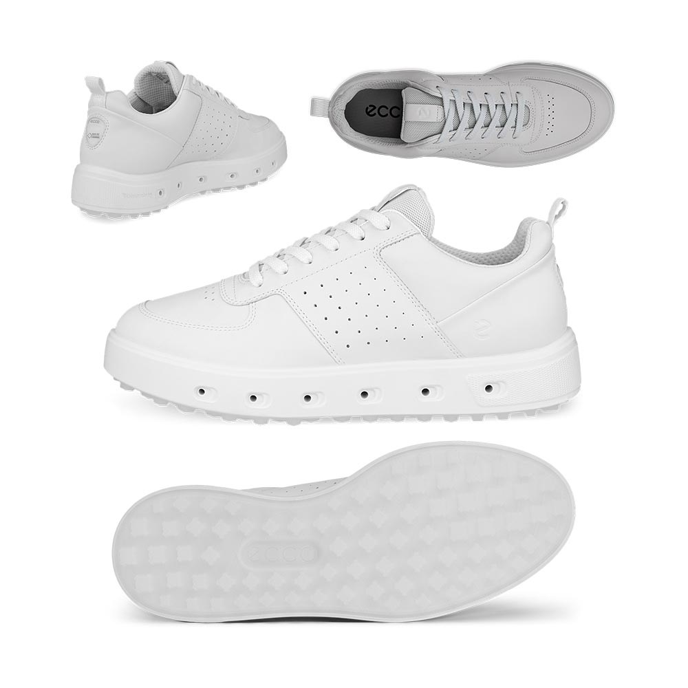 ゴルフシューズ レディース STREET 720 スパイクレス 111703（01007）ホワイト 2024