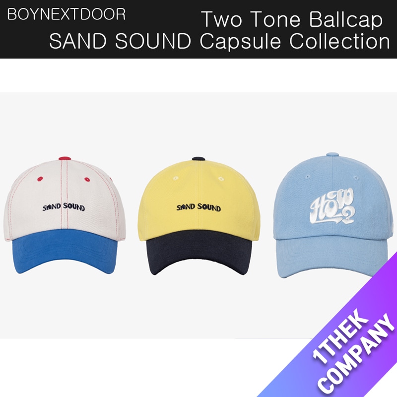 【BOYNEXTDOOR l Sand Sound】 Two Tone Ballcap Two Tone Ballcap）BOYNEXTDOOR I SAND SOUND Capsule
