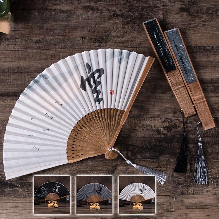 2点セット 扇子 メンズ おしゃれ 和装小物 せんす 和雑貨 上品　折りたたみ うちわ 踊り用 浴衣 夏 和装 和服 踊り 民謡 盆踊