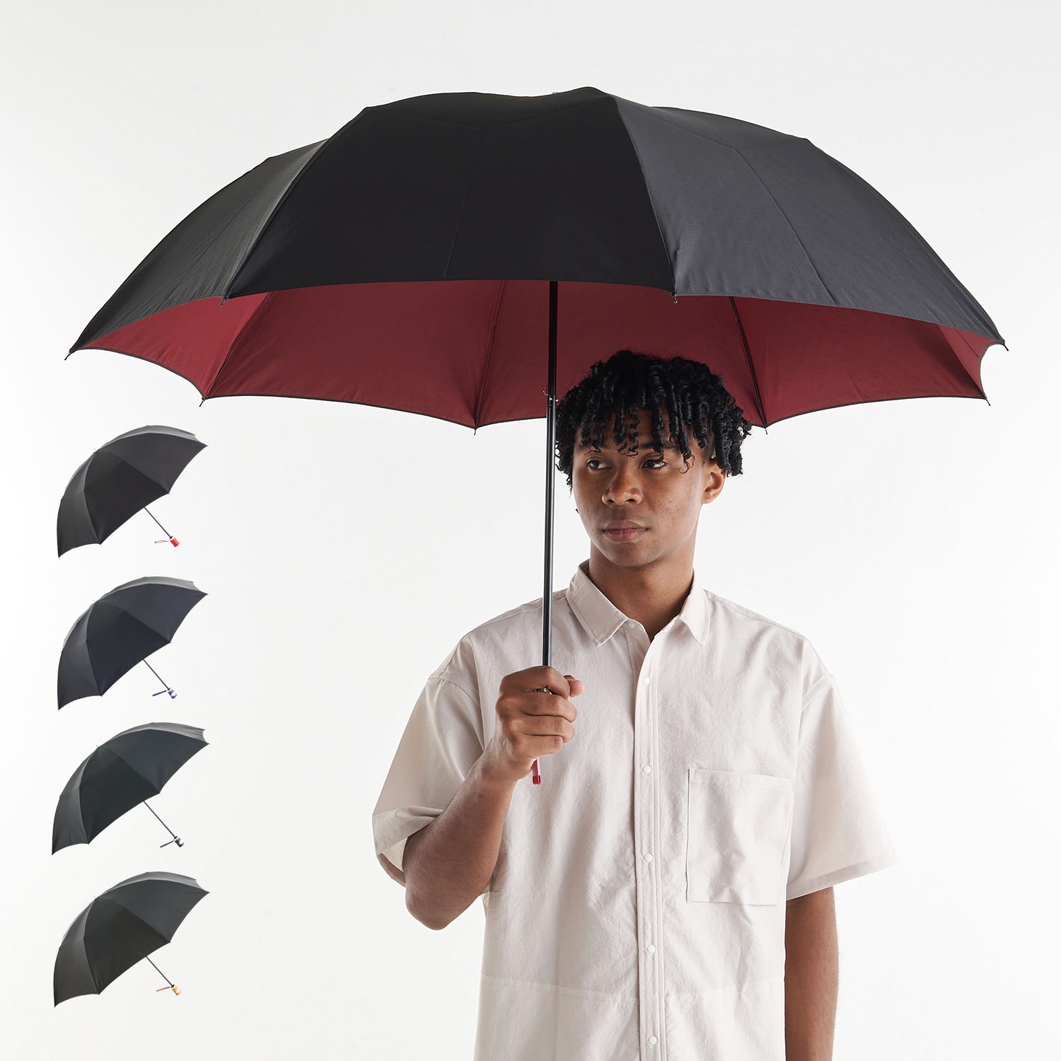 折りたたみ傘 メンズ レディース 折り畳み 軽量 無地607020