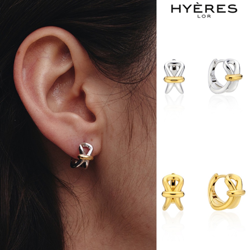 [HYERES LOR] Aceh Silver One Touch Earrings