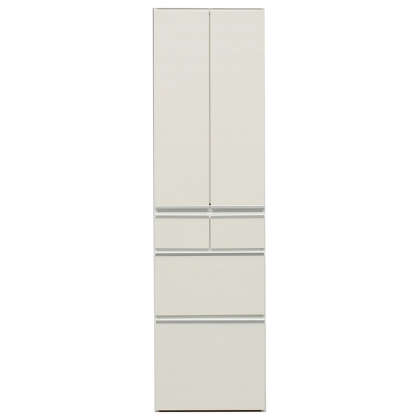 食器棚 キッチン収納 幅50cm ホワイト 木目調 上台扉耐震ラッチ付き ダイニングボード 板扉 日本製 完成品 玄関渡し