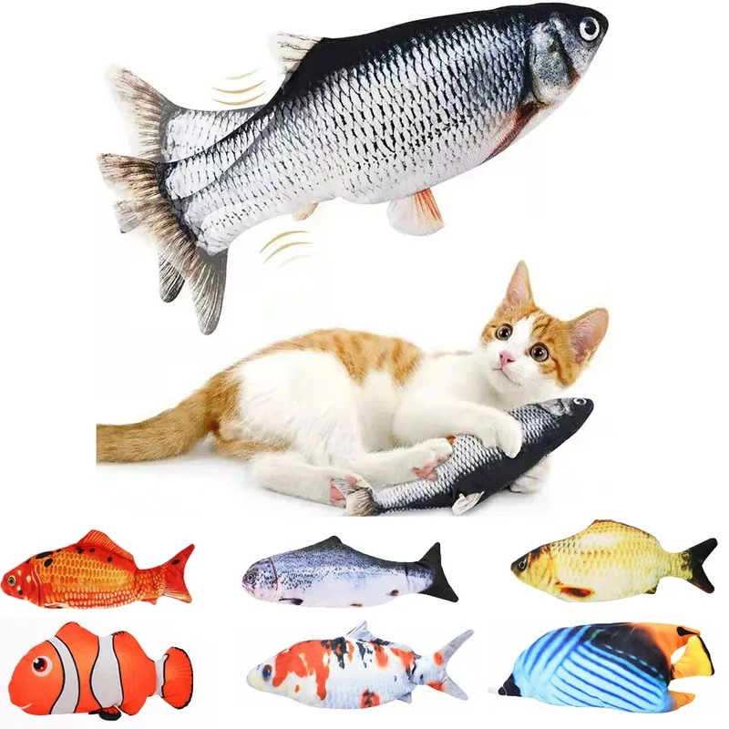 猫usb充電器のおもちゃ魚インタラクティブトレカフロッピー魚の猫のおもちゃ現実的なペット猫がbiteおもちゃペット用品猫犬のおもちゃ