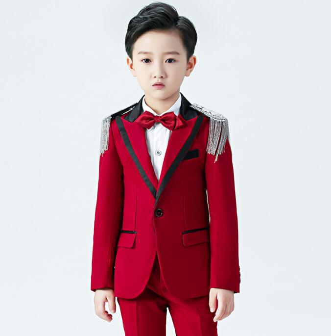 スーツ ステージ衣装 紳士服 スーツ キッズ スーツ ジャケット　ベスト　パンツ4点セット/5点セット/選択可 男の子 男子 フォマールスーツ セットアップ 舞台 ダンス衣装 発表会 結婚式 パーティ