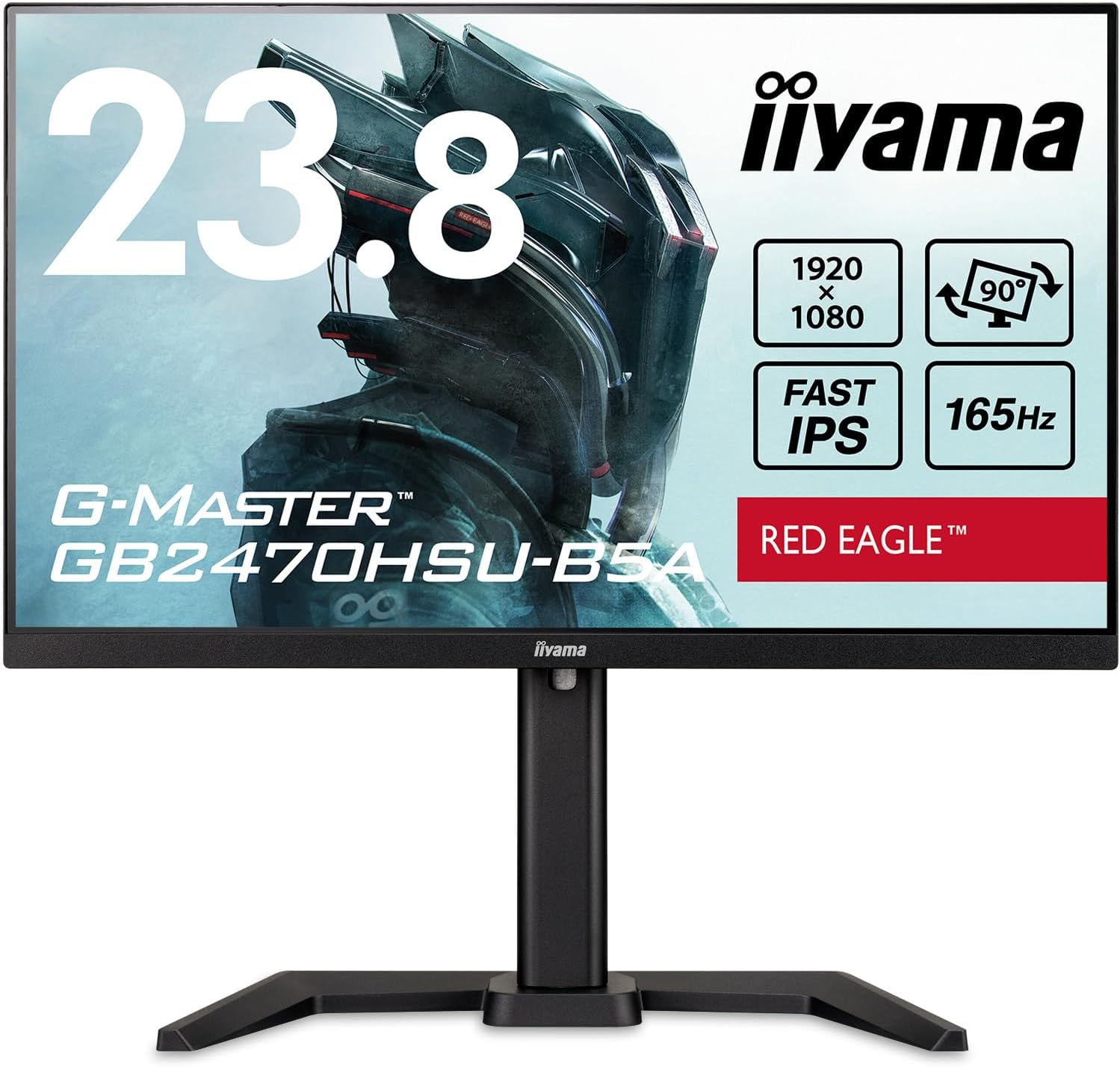 iiyama 23.8型 液晶 ディスプレイ IPS パネル ノングレア FHD HDMI DisplayPort G-MASTER GB2470HSU-B5A 新品 【メーカー保証付き】