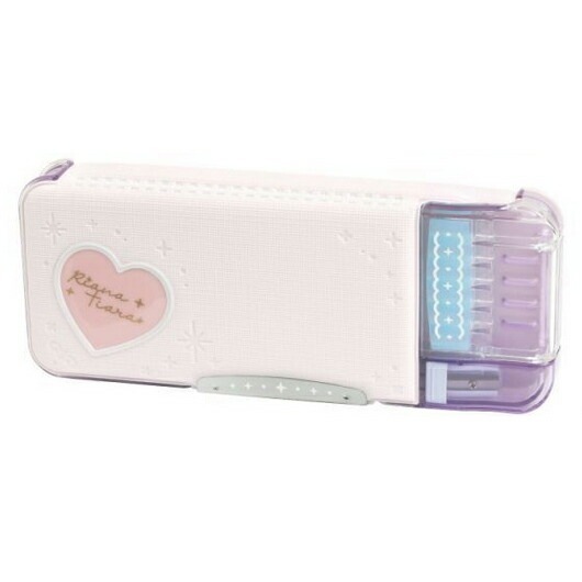 （まとめ買い）うかサポ えんぴつチェック両面筆入 筆箱 Wシート補強 リアナティアラ ピンク FD-8228-P [x3]