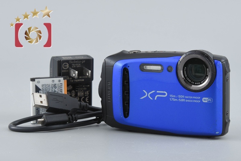 富士フイルム FINEPIX XP90 ブルー コンパクトデジタルカメラ