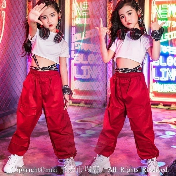 【最新モデル登場!!】トップス タンクトップ サルエルパンツ ズボン キッズ ダンス衣装 ヒップホップ HIPHOP ダンストップス 女子 ジャズダンス ステージ衣装 練習着 体操服 へそ出し キッズ
