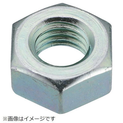 他サイト： トラスコ中山　六角ナット1種 三価白 サイズM12×1.75 10個入　B7240012の商品画像