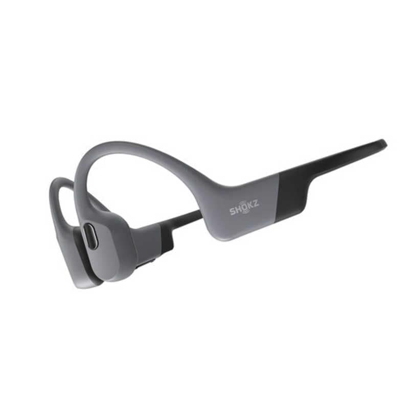 ＳＨＯＫＺ　ブルートゥースイヤホン 耳かけ型 骨伝導 OpenSwim Pro ［ワイヤレス(ネックバンド) /ノイズキャンセリング対応 /骨伝導］ グレー　SKZ-EP-000028