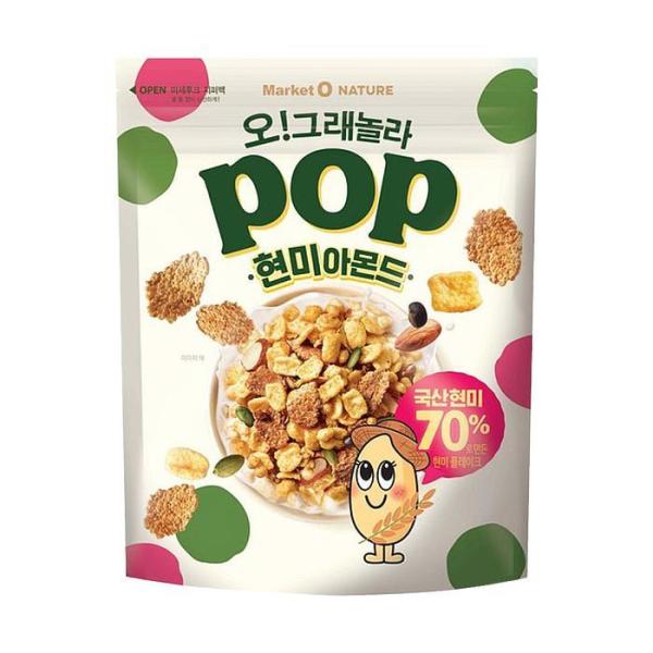 8CY-オリオン マーケット オネイチャー オグラノーラ ポップ 玄米アーモンド 340gx5