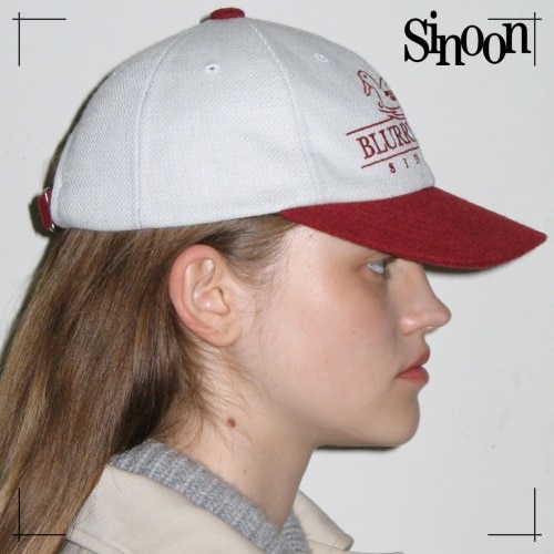 SINOON ボールキャップ WOOL CLASSIC BALL CAP (RED) シヌーン 韓国ファッション