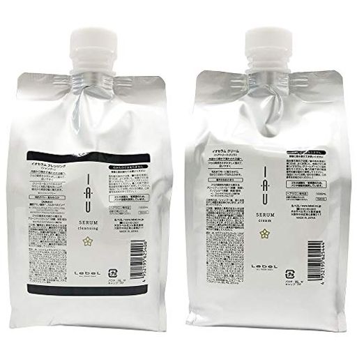 ISM LEBEL ルベル イオセラム クレンジング シャンプー 1000ML + クリーム ヘアトリートメント 1000ML 詰替 リフィル 各1セット 計2個 IAU SERUM ヘアケア 7,180円
