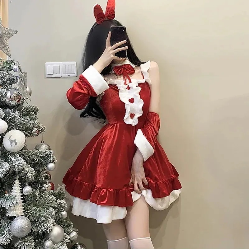 2026新品大人気クリスマスコスプレ ミニワンピース クリスマス セクシー 可愛 のクリスマス衣装クリスマス衣装舞台衣装クリスマス制服パーティーコスプレ