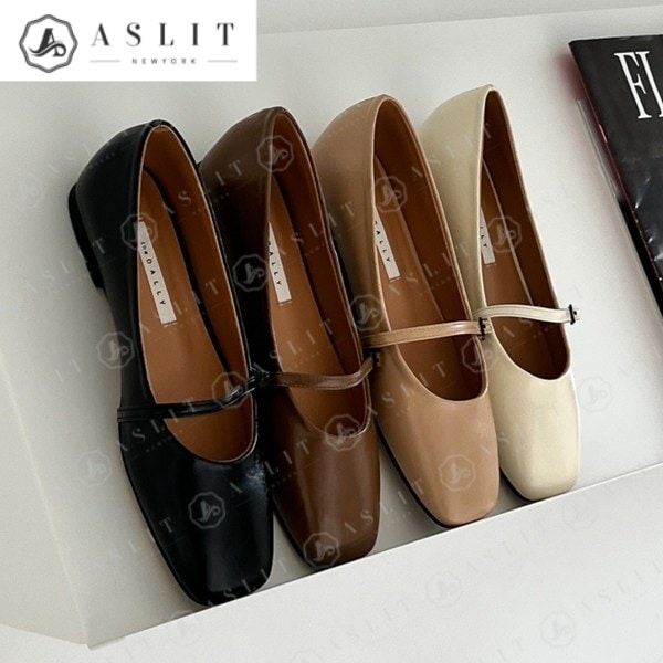 スクエアト メリージェーン レディース フラットシューズ 春 短靴 1cm フラットシューズ 7,055円