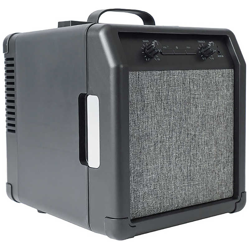 サンコー　スピーカー内蔵ギターアンプ型冷蔵庫 ブラック　SMRWSPHBK