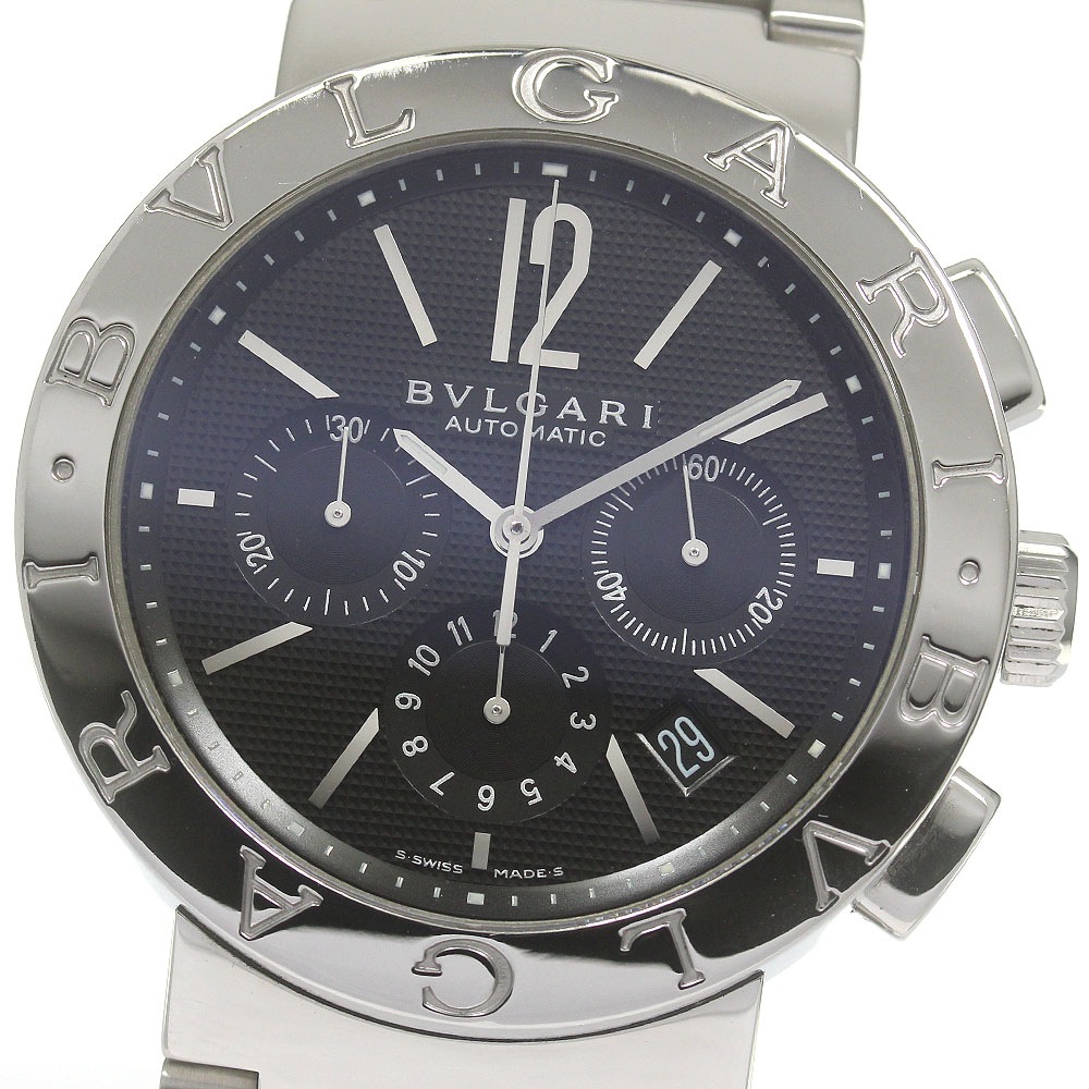 ブルガリ BVLGARI BB42SSCH ブルガリブルガリ クロノグラフ 自動巻き メンズ 良品 _843473【中古】