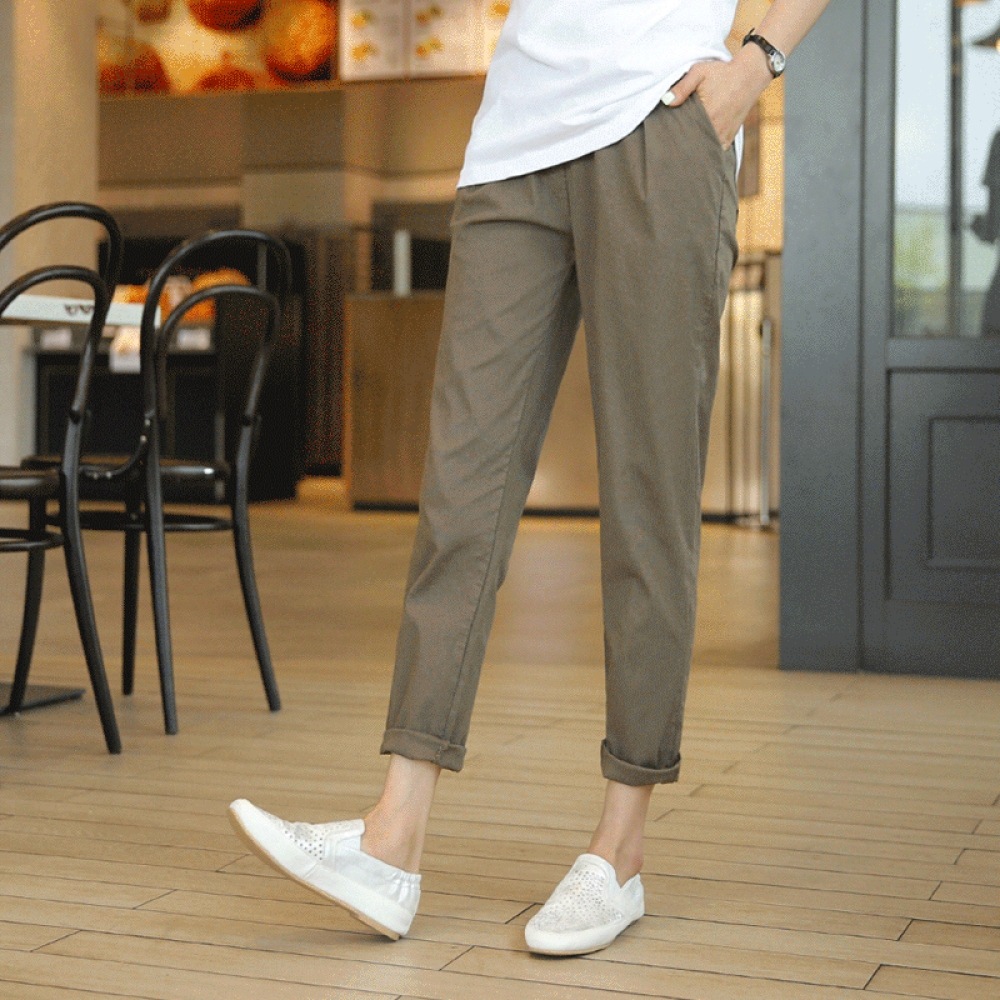 クリック&ファニーザスリムリネンバギーパンツ [SMLサイズ]