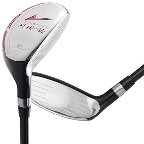 ゴルフ レディース ユーティリティ　ランキング上位の井戸木プロ推薦FLクラブシリーズ　人気のピンク色　WORLD EAGLE　特に初心者の方におすすめ