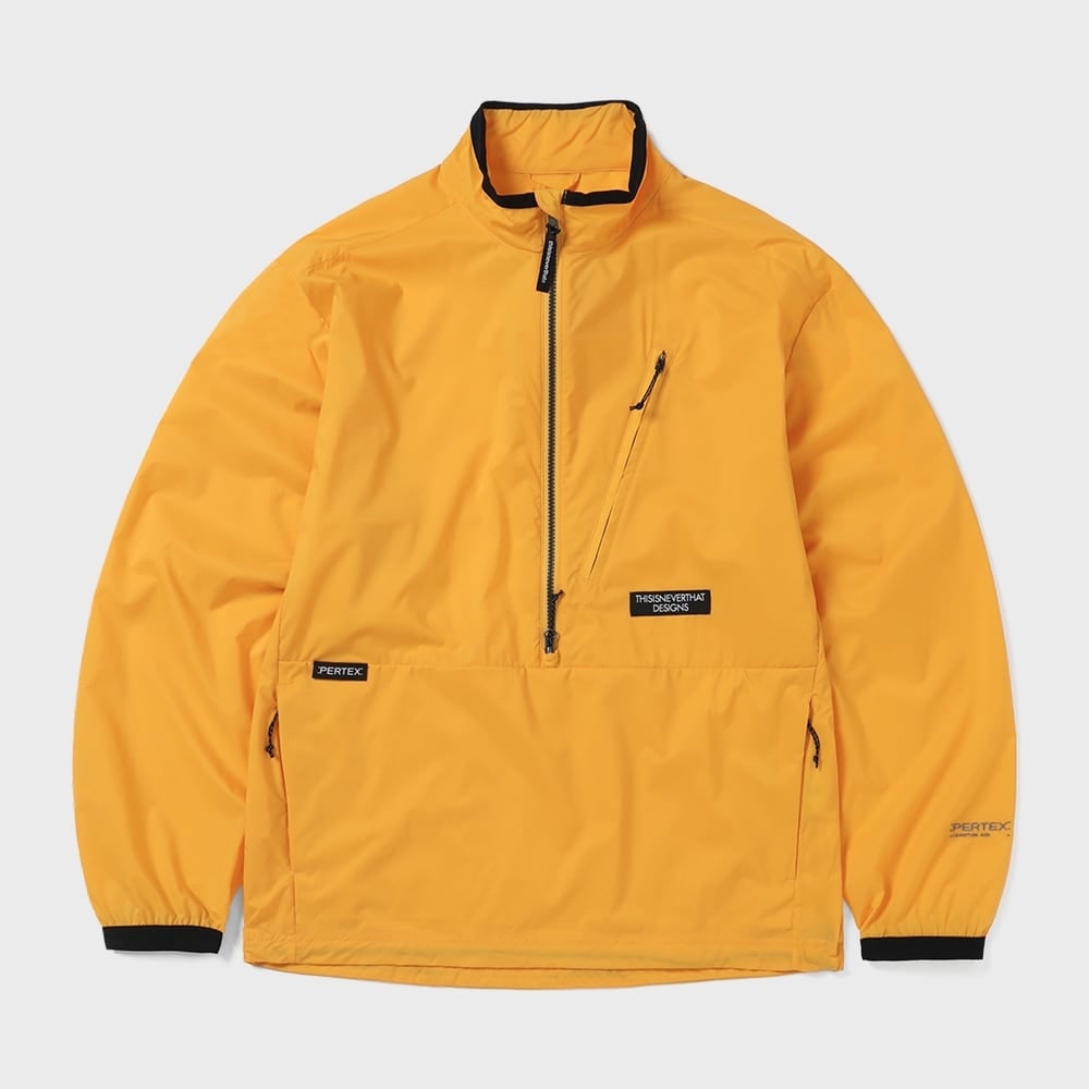 ディス・イズ・ネヴァー・ザット PERTEX QA ハーフジッププルオーバーイエロー