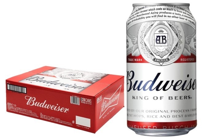 【送料無料】アンハイザーブッシュインベブ バドワイザー 330ml1ケース/24本【韓国産】【北海道東北四国九州地方は別途送料がかかります】