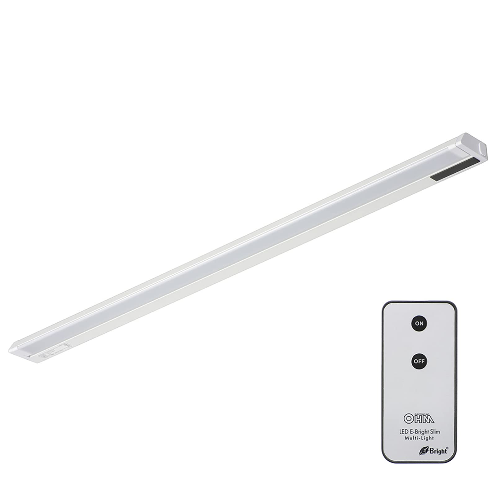 全国送料無料 オーム電機 LEDイーブライトスリム多目的灯 コンセント式 リモコンタイプ 昼光色 14W 857mm スリム キッチン 棚下灯 LT-NLES14D-HR 06-4039 OHM
