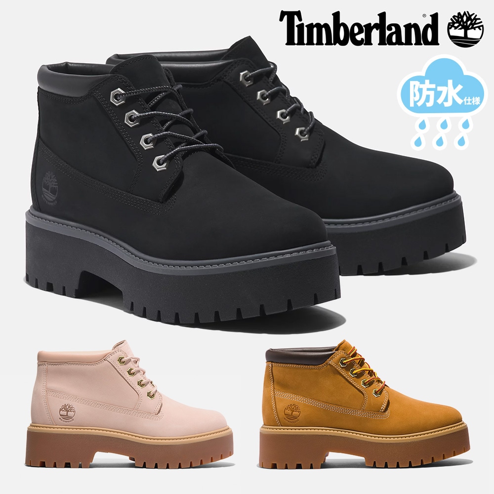 Timberland ブーツ レディース ストーン ストリート ネリー プレミアム ウォータープルーフ プラットフォーム チャッカ A5REN-015 A5RF9-231 A2HA9EN7 ティンバー