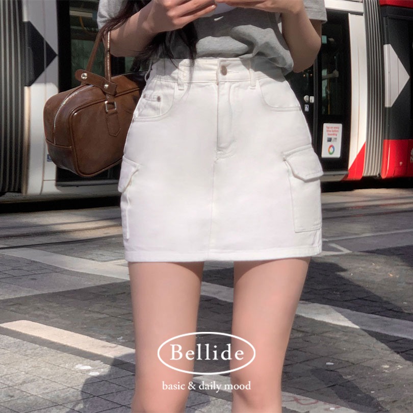 [MADE] サイドポケット, カーゴミニスカート sk1135