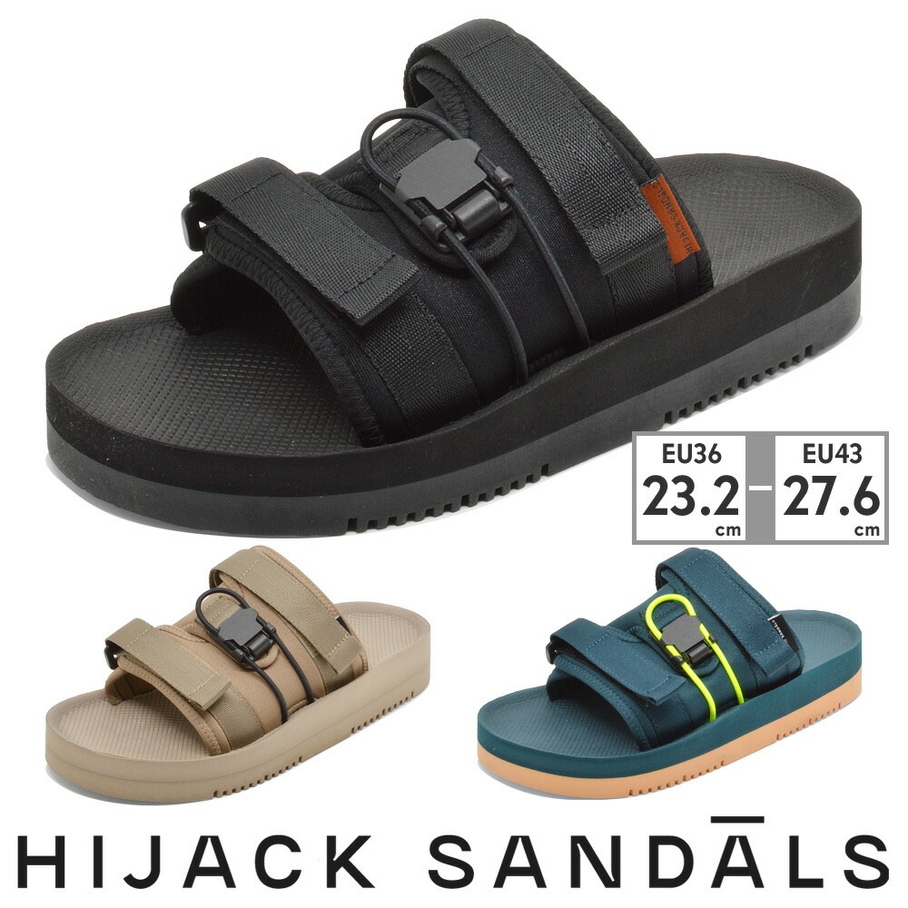 ハイジャックサンダル サンダル メンズ レディース RHEA NUTMEG PICKLEBLUSH HIJACK SANDALS 2023春夏 MANIC 厚底 スライド つっかけ ベルクロ