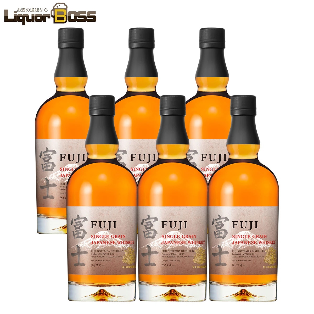 キリン シングルグレーンウイスキー富士 700ml 6本