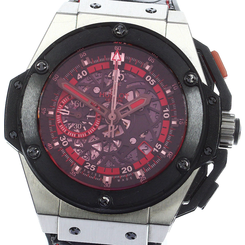 箱付き【HUBLOT】ウブロ キングパワー UEFAユーロ2012 ポーランド 716NM.129.RX.EUR12 自動巻き メンズ_731085【中古】
