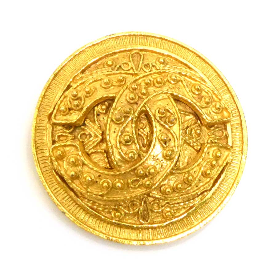 シャネル CHANEL ブローチ ココマーク メタル ゴールド レディース e60327a