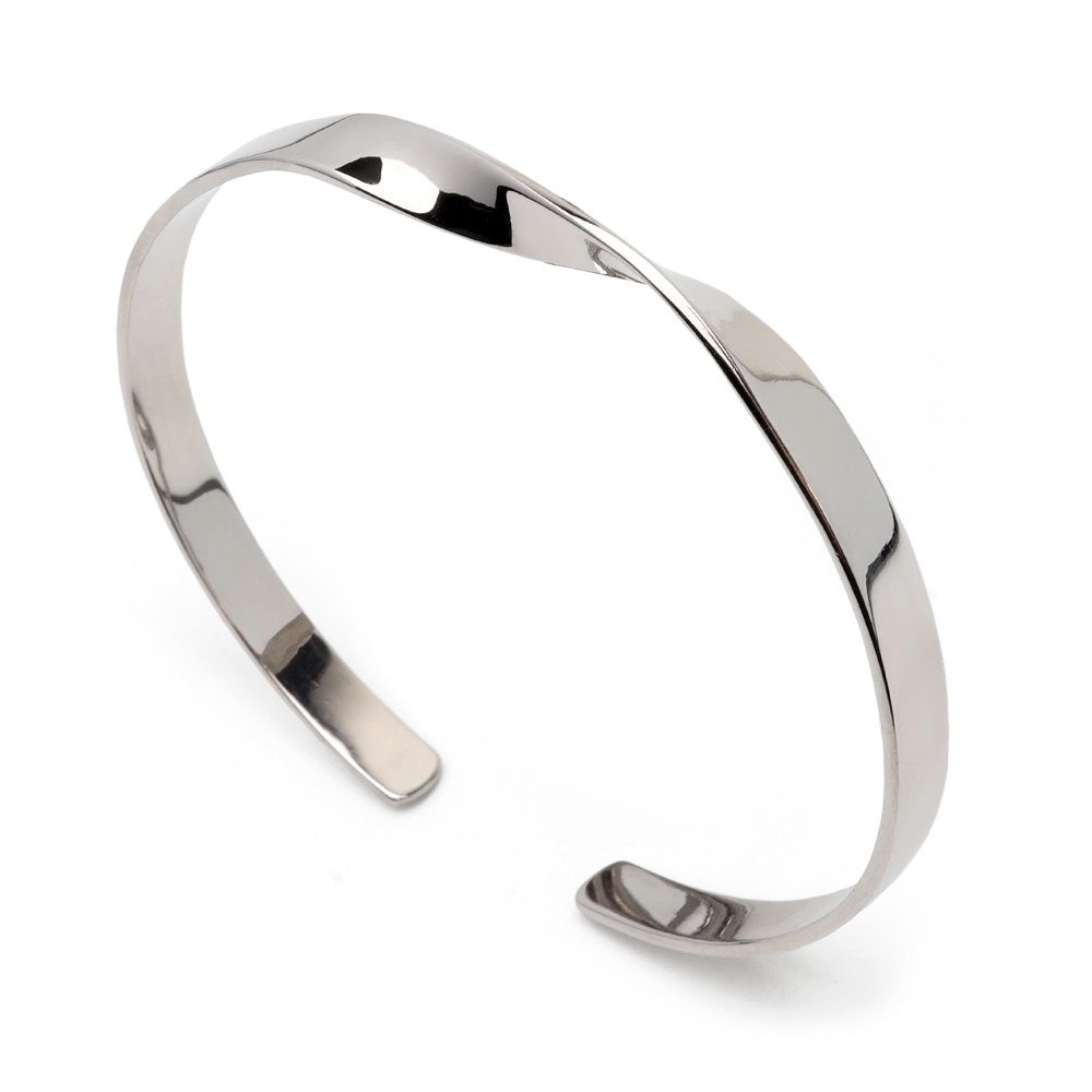 925 シンプル ツイストバングル [cb062]