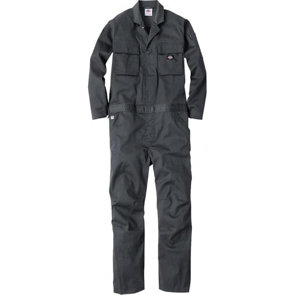 コーコス ディッキーズ Dickies T/Cストレッチツナギ LL モクグレー LLD-766 作業服 作業着 長袖 メンズ レディース つなぎ 作業衣料