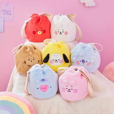 [Qoo10] BT21 ＢＴ２１ Baby バケツバック 巾着袋