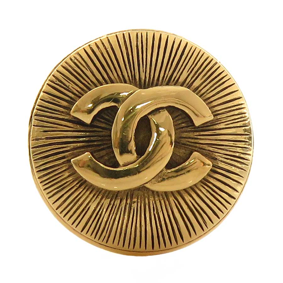 シャネル CHANEL ブローチ ココマーク メタル ゴールド レディース w1117i