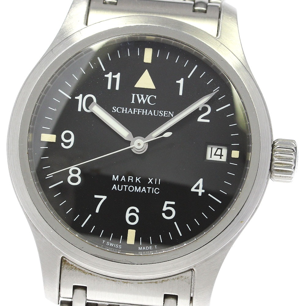 IWC SCHAFFHAUSEN IW324102 パイロットウォッチ マークXII デイト 自動巻き メンズ _781058【中古】