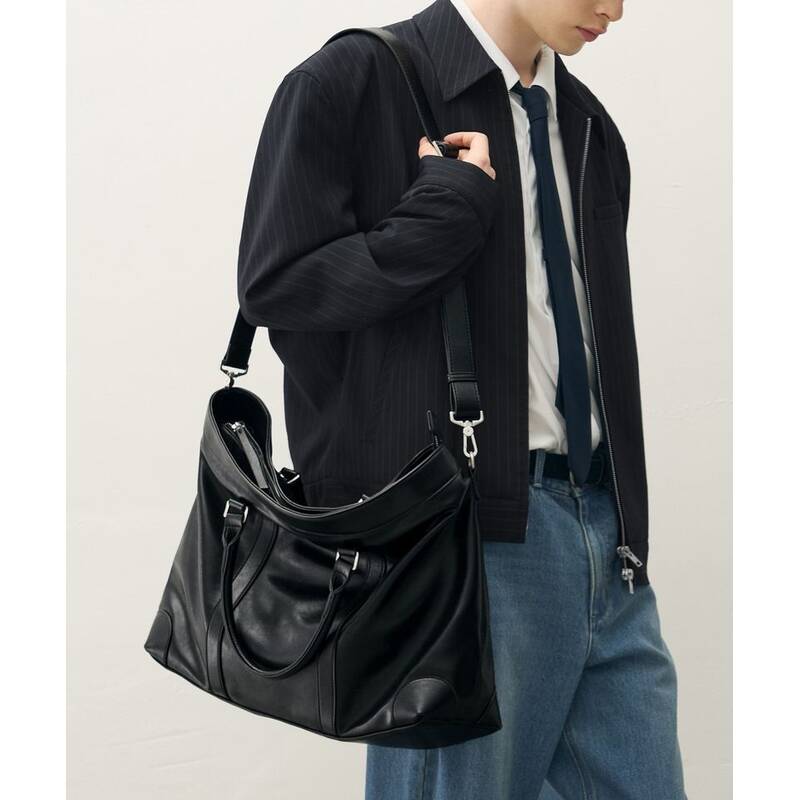 DRAW FIT ヴァンズ レザークロス トートバッグ [BLACK] DFBG5302BK 372917