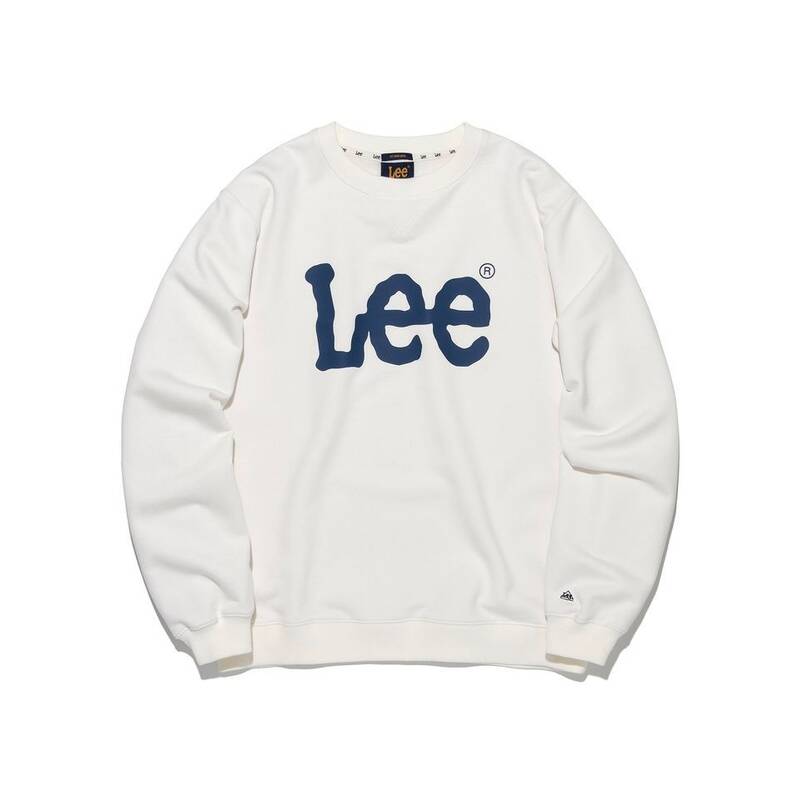 LEE ビッグ・ツイッチ・ロゴ クルーネックTシャツ アイボリー LE2601CR01IV