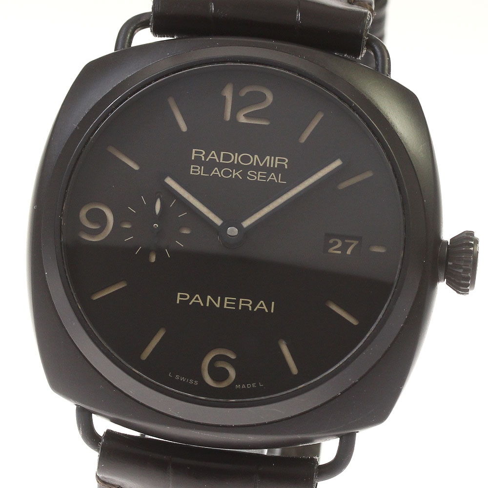 パネライ PANERAI PAM00505 ラジオミール コンポジット ブラックシール3デイズ スモールセコンド デイト 自動巻き メンズ 良品 _816754【中古】 275,805円