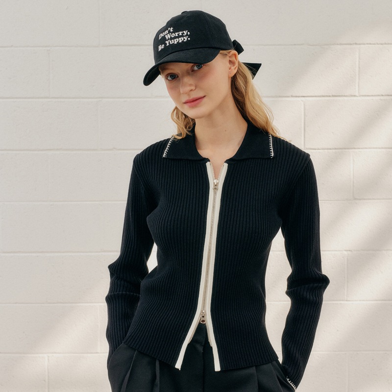 ジッパーゴルジニット [2カラー]