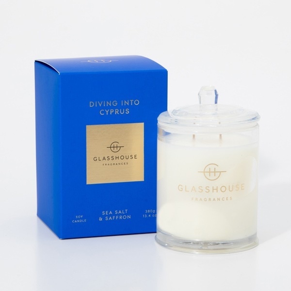 グラスハウス　アロマキャンドル ラージ キプロス 380g
