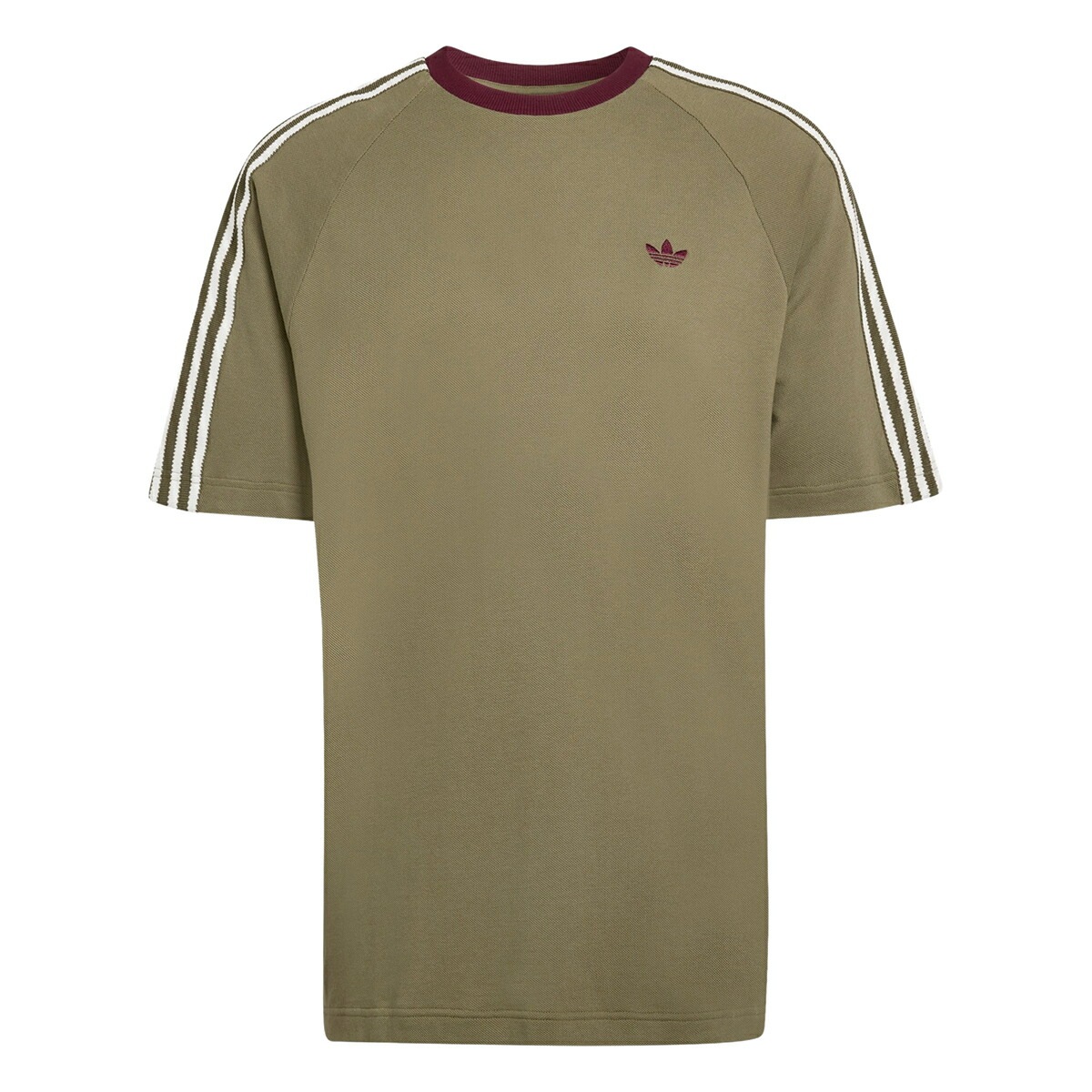 ブリットコア ショートスリーブ リンガー Tシャツ オリーブストレータ kv4446