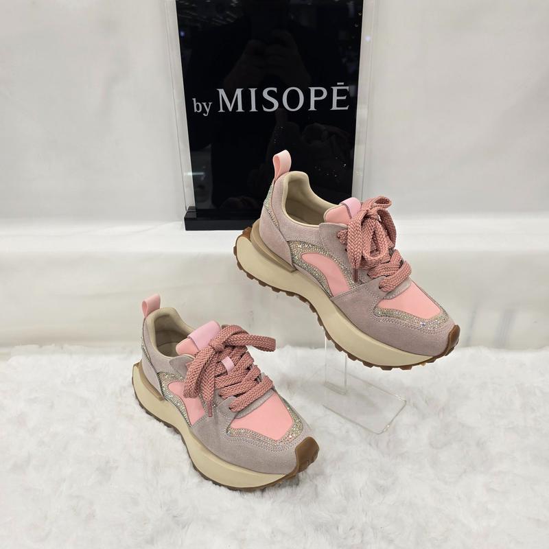 By 女性ホットフィックス トレイル スニーカー 112HT430SZ011 PINK 3 JJ