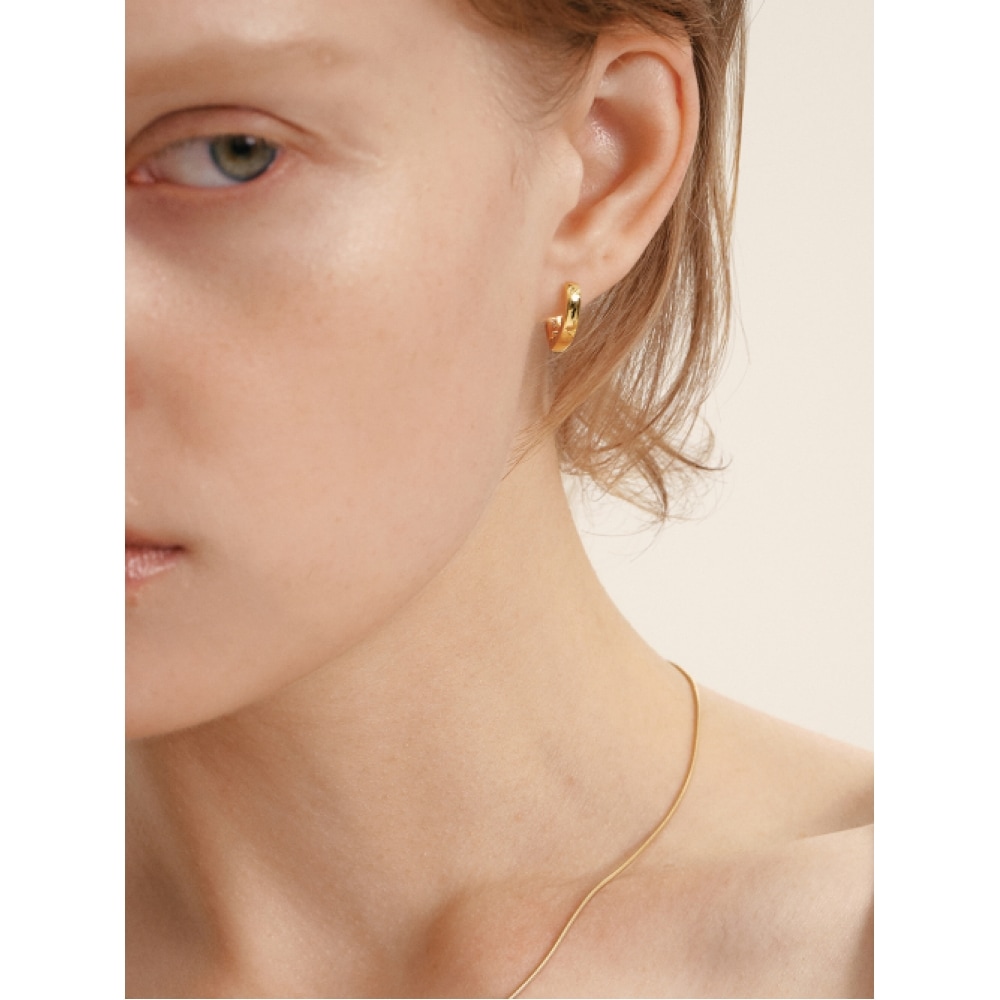 LUNNE シルバー925 Vエディット ワンタッチピアス LSE99