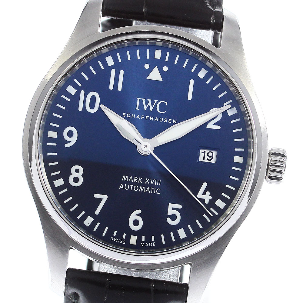 IWC IWC SCHAFFHAUSEN IW327010 パイロットウォッチ マークXVIII デイト 自動巻き メンズ 箱・保証書付き_748860【中古】